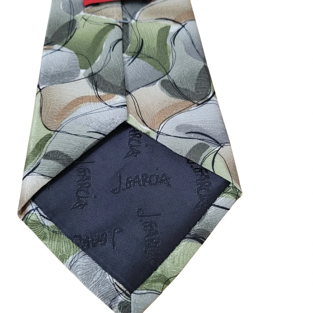 J Garcia Mens‎ Abstract Swirl Silk Necktie Collection Fifty Three